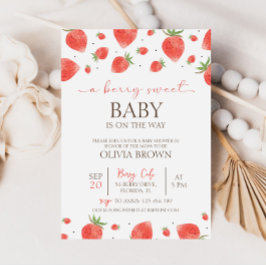 Strawberry Baby Shower | Invitación a Berry Sweet