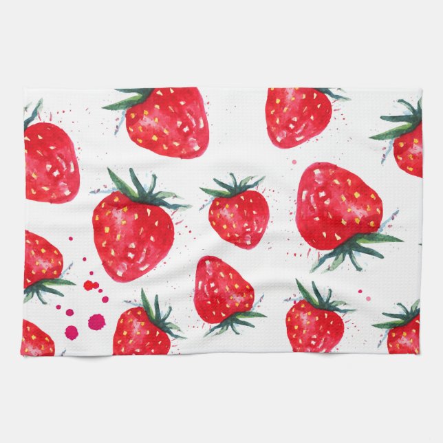 Strawberry Fruity Kitchen Toalla (Horizontal)