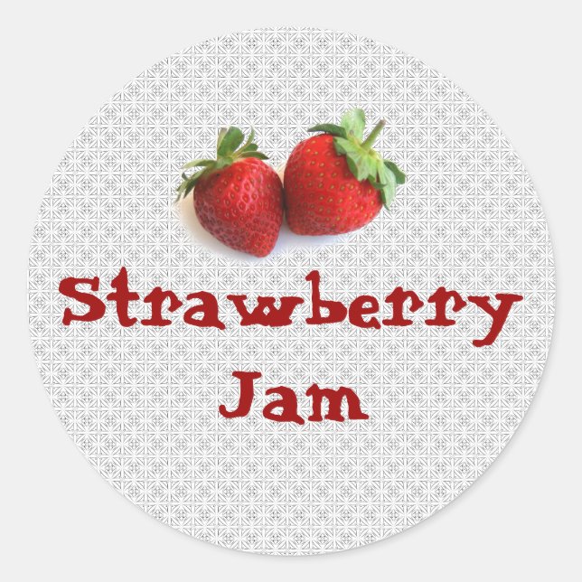 Strawberry Jam Pegatina (Anverso)