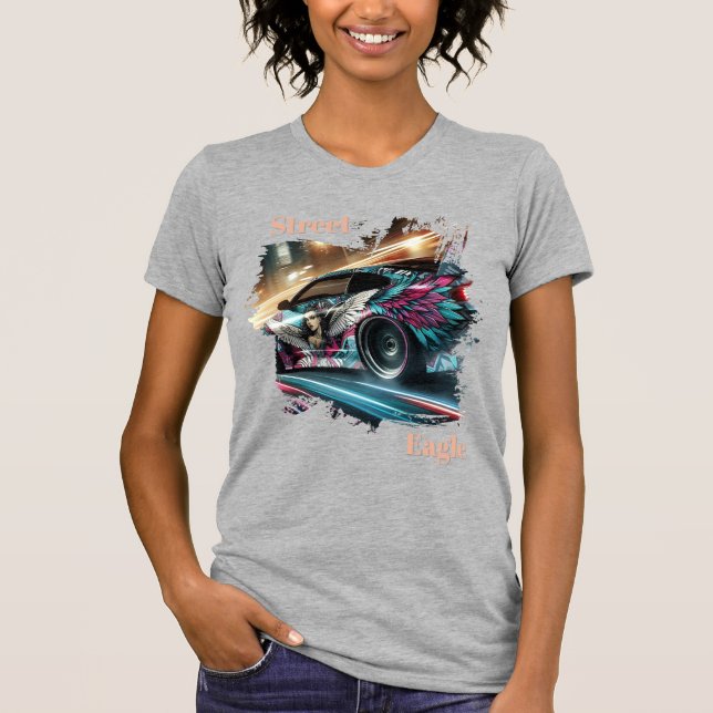 STREET EAGLE Camiseta Drift para Mujeres — Neón  (Anverso)
