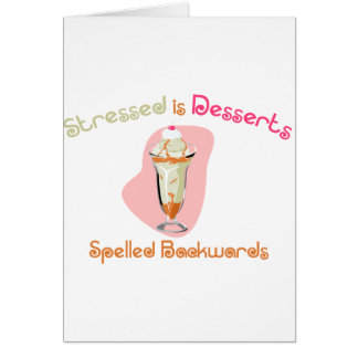 Stressed es postres deletreados al revés