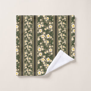 Stripe Dainty Flowers Dusty Fawn Fondo