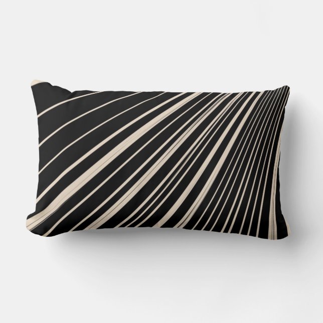Stripe de Cojín decorativo Sepia Black (Anverso)
