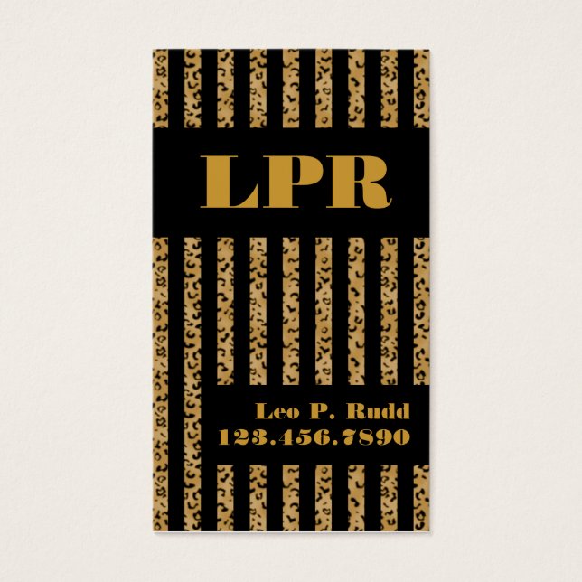 Stripe Leopard & Black (Frente)