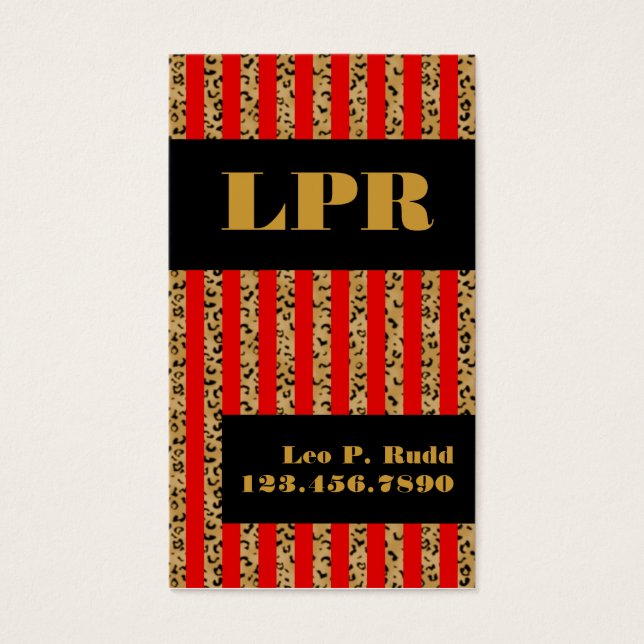 Stripe Leopard & Red (Frente)