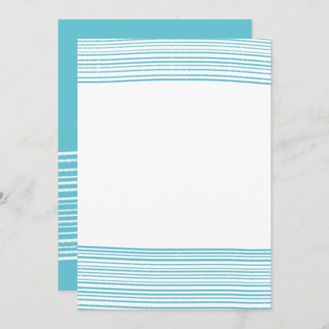 Stripes001 - Tarjeta en blanco con bandas simples  (Anverso / Reverso)