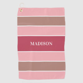 Stripes Patrón nombre personalizado toalla de golf