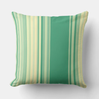 Stripes Seafoam Green y Trigo Cojín decorativo