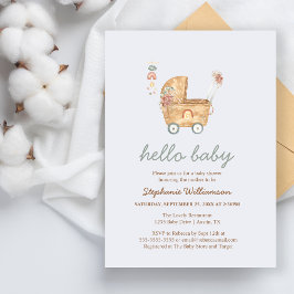 Stroller | Invitación a Baby Shower para transport