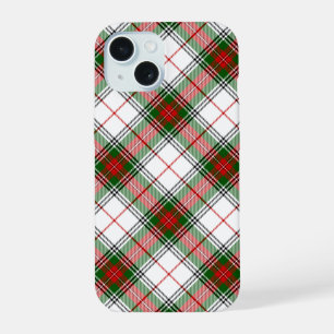 Stuart / Stewart tartan blanco rojo platillo verde