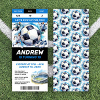Stub de boletos para la invitación al partido de c