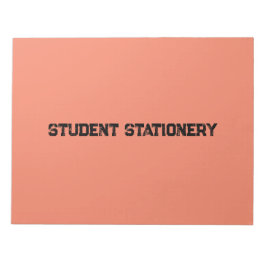 Student Stationery crea su propio bloc de notas de