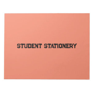 Student Stationery crea su propio bloc de notas de