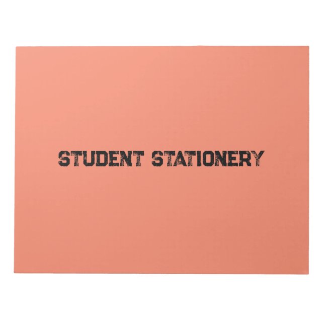 Student Stationery crea su propio bloc de notas de (Frente)