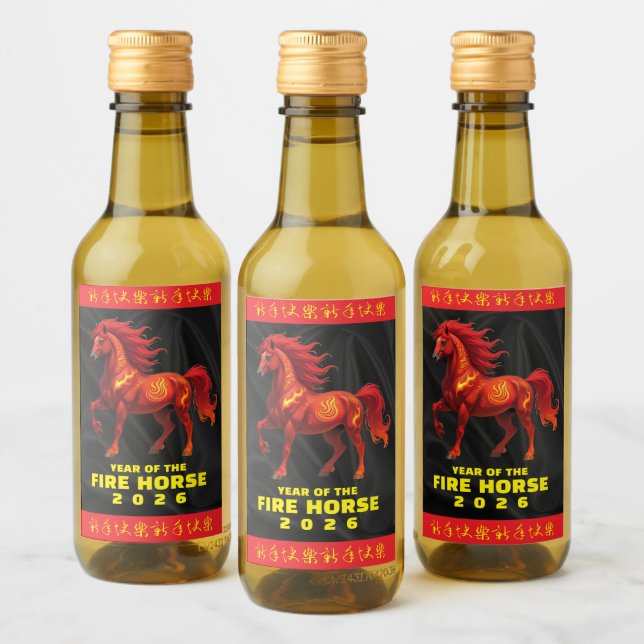Stunning Chinese Year of the Fire Horse 2026 (Botellas)