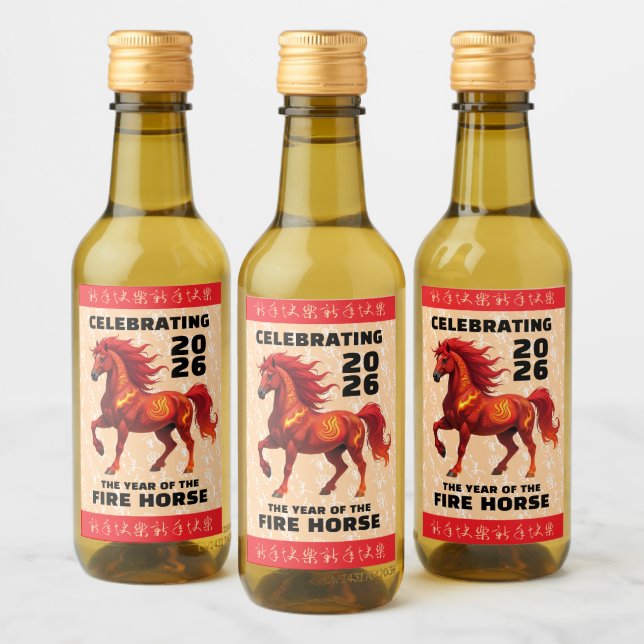 Stunning Chinese Year of the Fire Horse 2026 (Botellas)