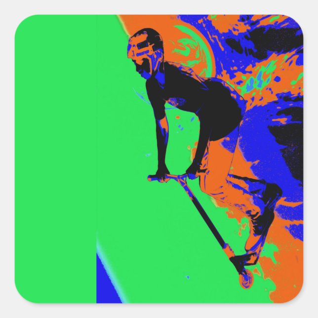 Stunt Scooter Speedster - Pegatina Scooter Boy (Anverso)