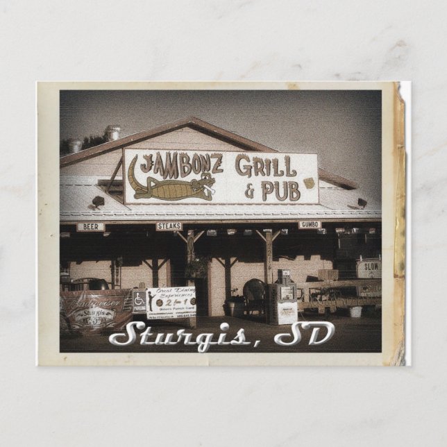 Sturgis, tarjeta postal SD (Anverso)