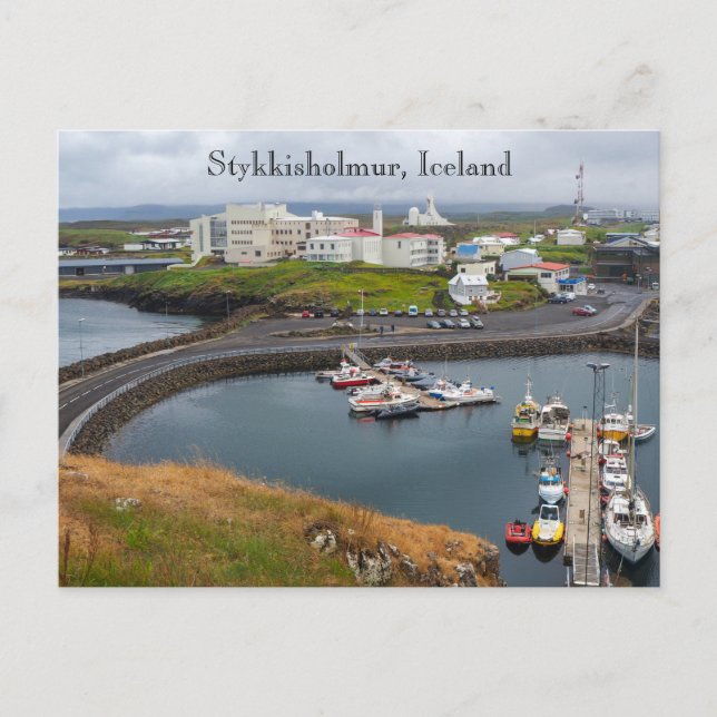 Stykkisholmur, Islandia, postal (Anverso)