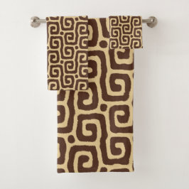 stylish Beige &Brown Abstract Pattern