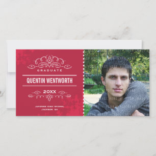 STYLISH GRAD PHOTOCARD tarjeta de graduado moderna