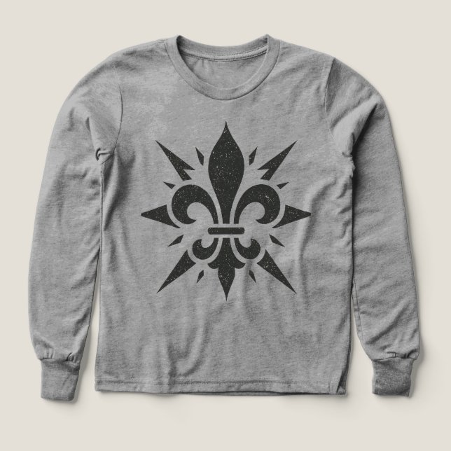 "Stylized Fleur-de-lis" T-Shirt (Diseño frontal)