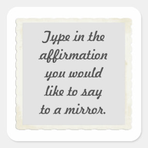 Su afirmación en los pegatinas de un diseño del