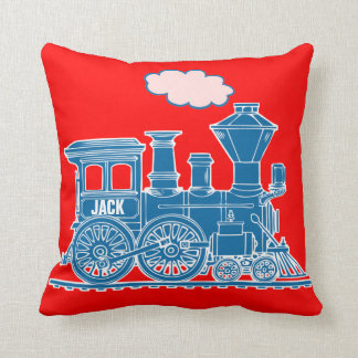 Su almohada de tiro conocida del rojo azul del