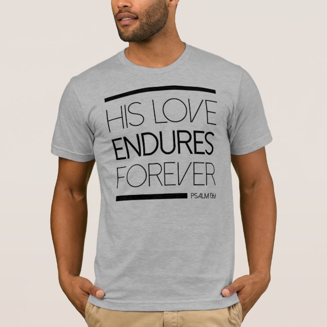 Su amor aguanta para siempre la camisa (Anverso)