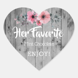 Su boda favorita favorece a la Pegatina Rustic Bri