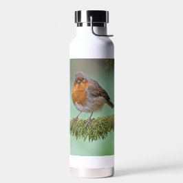 Su botella térmica con una foto de un ladrón