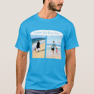 Su camiseta Collage de fotos con texto Personaliza