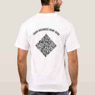 Su camiseta comercial de QR Code con texto Persona