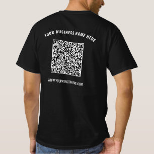 Su camiseta comercial de QR Code con texto Persona