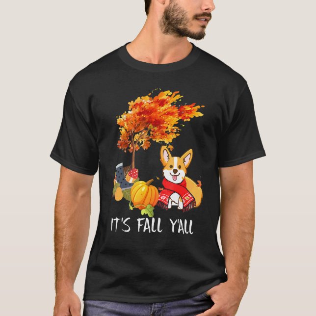 Su camiseta de Otoño Corgi Perro Halloween (Anverso)