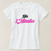 Su camiseta de pareja adorable de 7 minutos para m