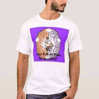 Su cerebro en la camiseta de los tambores