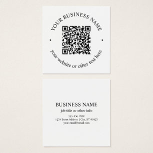 Su código QR cargado más texto circular editable