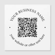 Su código QR cargado más texto circular editable