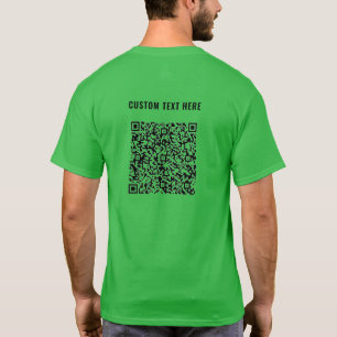 Su código QR con texto Personalizado camiseta pers