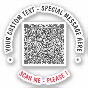 Su código QR Explorar información Pegatina de text