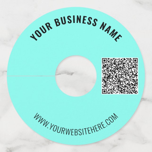 Su código QR o etiqueta de Personalizado de logoti (Anverso)