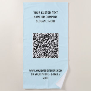 Su código QR y colores Personalizados de toallas d