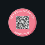 Su código QR y el imán de texto Personalizado Eleg<br><div class="desc">Elija Colores y fuentes - Diseñar sus propios imanes personalizados con su código QR Información de exploración y Personalizado de texto Promocional de negocios o imán personal moderno / regalo - Agregar su código QR - Imagen - Foto o logotipo / y texto - Nombre u otra información / mensaje...</div>
