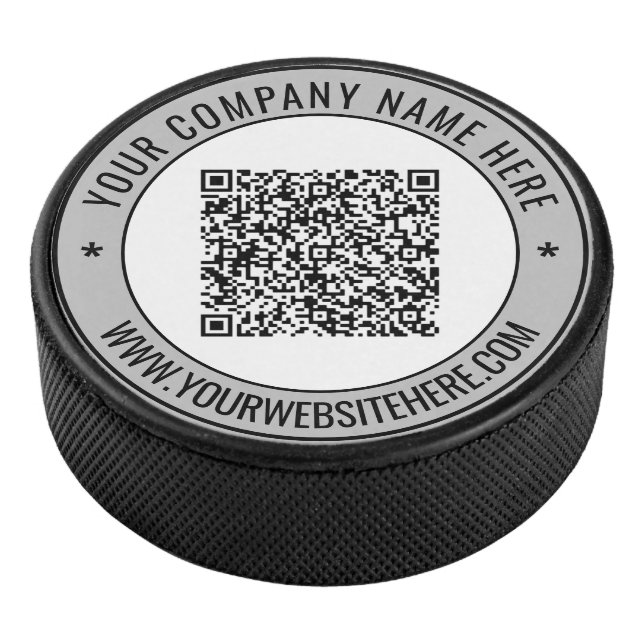 Su código QR y plantilla de disco de hockey sobre  (3/4)