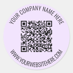 Su código QR y su Pegatina de texto Personalizado