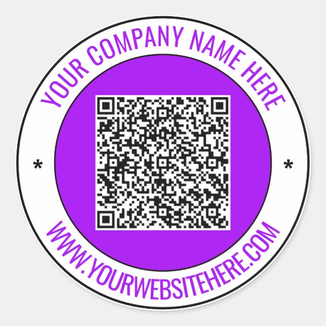 Su código QR y su Pegatina de texto Personalizado  (Anverso)