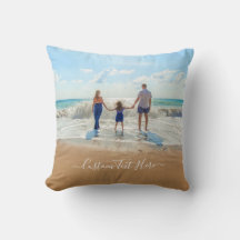 Su Cojín decorativo fotográfico con texto Personal
