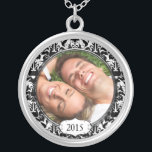 Su collar de aniversario de la boda del damasco fo<br><div class="desc">Collares de sake Elija Plata o Plata Estridente</div>