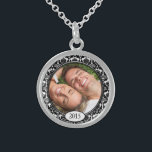Su collar de aniversario de la boda del damasco fo<br><div class="desc">Collares de sake Elija Plata o Plata Estridente</div>